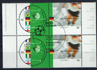 BRD 4 Werte BRD, Mi.-Nr. 2258-59, 4er Block <i> Fußballweltmeister<i> -