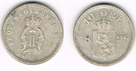 Norwegen 10 Öre norway, 10 Öre, Oscar II., like scan -