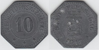 Notgeld / Notmünzen Flensburg 10 Pfennig Stadt Flensburg, Kleingeldersatzmarke 10 Pfennig 1917, siehe Scan! -