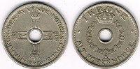Norwegen 1 Krone norway, 1 Krone, Hakon VII., like scan -