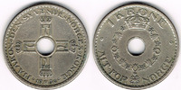 Norwegen 1 Krone norway, 1 Krone, Hakon VII., like scan -