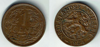 Niederländische Antillen 1 Cent Netherlands antilles, 1 Cent 1954, like scan -