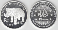 Frankreich 10 Francs France, 10 francs "elephant of shang period", proof, without box! -