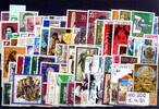 DDR 100 Stück 100 verschiedene gestempelte Briefmarken auf DIN-A5-Karte! Gute Mischung. -