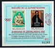 Nicaragua Block mit 2 Werten Nicaragua Mi.-Nr. Bl. 118 500 Jahre Michelangelo mit Überdruck Olympia Moskau -