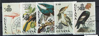 Guyana 6,40 bis 190 Dollars (5 Werte) Guyana, Michel-Nr. 3570-3574 Tiermotive: Vögel / Greifvögel, siehe Scan -