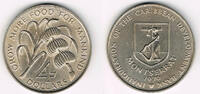 Montserrat 4 Dollars Montserrat, 4 Dollars, "F.A.O", like scan -