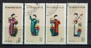 Vietnam 4 Werte Vietnam, Mi-Nr. 185-88, Musik und Tanz gestempelt -