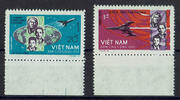 Vietnam 2 Werte Vietnam, Mi-Nr. 359-60, Weltraum Woschod 2v, postfrisch -