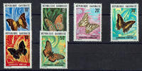 Gabun 1 Wert Gabun, Mi-Nr. 494-99 : Schmetterlinge: postfrisch -