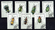 Madagaskar 7 Werte Madagaskar, Mi-Nr. 1656-02, Käfer, gestempelt -