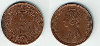 Indien 1/12 Anna british india 1/12 anna, victoria, like scan -