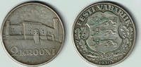 Estland 2 Krooni estonia, 2 krooni 1930, castle of tallinn, like scan -