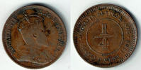 Straits Settlements 1/4 Cent 1905 Straits Settlements, Quarter Cent, Edw... 25.16 £ Tax included +  8.59 £ shipping