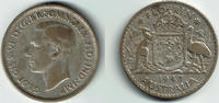 Australien Florin Australia, 1 Florin silver, King George VI., -