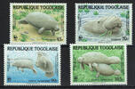 Togo 4 Werte togo, 4 stamps "manati", like scan -