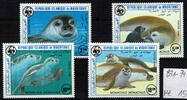 Mauretanien 4 Werte mauritania, 4 stamps 'seals', like scan postfrisch... 2.17 £ Tax included +  8.59 £ shipping