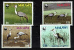 Malawi 4 Werte Malawi, 4 stamps "wattled crane", like scan -
