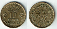 Marokko 10 Francs Morocco, 10 Francs 1952 - AH 1371, like scan -