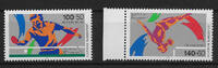 Deutschland 2 Werte Bund, Mi-Nr. 1408-09, Sporthilfe: Tischtennis-WM u Kunstturn-WM -