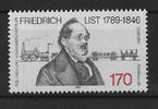 Deutschland 1 Wert Bund, Mi-Nr. 1429, Geburtstag von Friedrich List -