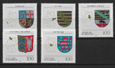 Deutschland 5 Werte Bund, Mi-Nr. 1660-64, Wappen der Läder der Bundesrepublik -