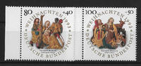 Deutschland 2 Werte Bund, Mi-Nr. Mi-Nr. 1707-1708, Weihnachten -