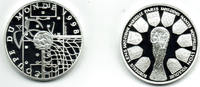 Frankreich 2 x 10 Francs im Etui France, 2 x 10 francs "soccer world cup 1998", proof, wit box/COA! -