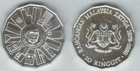 Malaysia 10 Ringgit malaysia, 1 ringitt coin, like scan -