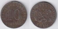 Notmünzen / Notgeld Zweibrücken 10 Pfennig Stadt Zweibrücken, 10 Pfennig 1919, Kleingeldersatz, siehe Scan! -