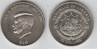 Liberia 10 Dollars Liberia, 10 Dollars, Jphn F. Kennedy, like scan -