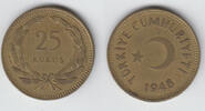 Türkei 25 Kurus 1948 turkey, 25 Kurus 1948, like scan sehr schön 3.47 £ Tax included +  8.59 £ shipping