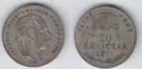 Haus Habsburg - Ungarn 20 Kreuzer Hungary, 20 Kreuzer 1872 silver, Franz Joseph, condition like scan -