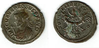 Römische Kaiserzeit - Probus Antoninian B-Antoninian, Probus, Rv.: Sol in gallopierender Quadriga, SOLI INVICTO / XXIT -