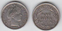 USA 10 Cents (Dime) USA, silver barber dime 1900, like scan -