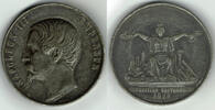 Frankreich - Napoleon III. Zinkmedaille france, zinc medal "Exposition universelle 1855 - EXPO 1855", Napoleon III. -