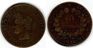 Frankreich 10 Centimes Frankreich, 10 Centimes, 1890, Ceres, Erhaltung siehe Scan! -