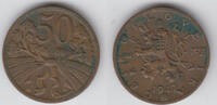 Tschechoslowakei 50 Heller czechoslovakia, 50 heller (Haleru), like scan -