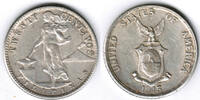 Philippinen 20 Centavos philippines silver coin 20 cents 1945, like scan -