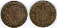 Rumänien 20 Lei Romania - Kursmünze 20 Lei, Karl II., Erhaltung siehe Scan -
