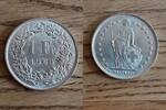 Schweiz 1 Franken Switzerland, silver coin, 1 Franken, like scan -