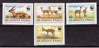 Burkina Faso 4 Werte Burkina Faso, Mi-Nr. 1298-1301, Antilopen -