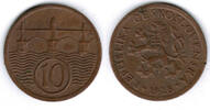Tschechoslowakei 10 Heller 1928 czechoslovakia, 10 heller (Haleru), like... 6.94 £ Tax included +  8.59 £ shipping