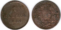 Bayern 1 Heller 1850 Bayern, König Maximilian II., Kursmünze 1 Heller, s... 5.64 £ Tax included +  8.59 £ shipping