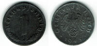 Drittes Reich 1 Pfennig 3. Reich, 1940 A, Kursmünze 1 Pfennig, Jaeger Nr. 369 -