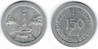 Notgeld - Nürnberg / Fürth 150 Mark Notgeld Ludwigs-Eisenbahn Nürnberg - Fürth, 150 Mark -