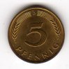BRD 5 Pfennig Deutschland, 5 Pfennig Kursmünze 1991 F -