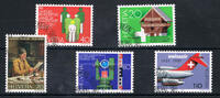 Schweiz 5 Werte (20C - 110C) Schweiz 1981 5 Marken Jahresereignisse -