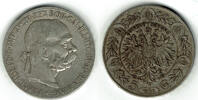 Österreich 5 Kronen austria silver coin, 5 corona (Crowns), like scan -