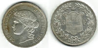 Schweiz 5 Franken Schweiz 1889, 5 Franken Kursmünze, Helvetia n. rechts / Wappen siehe Scan! -